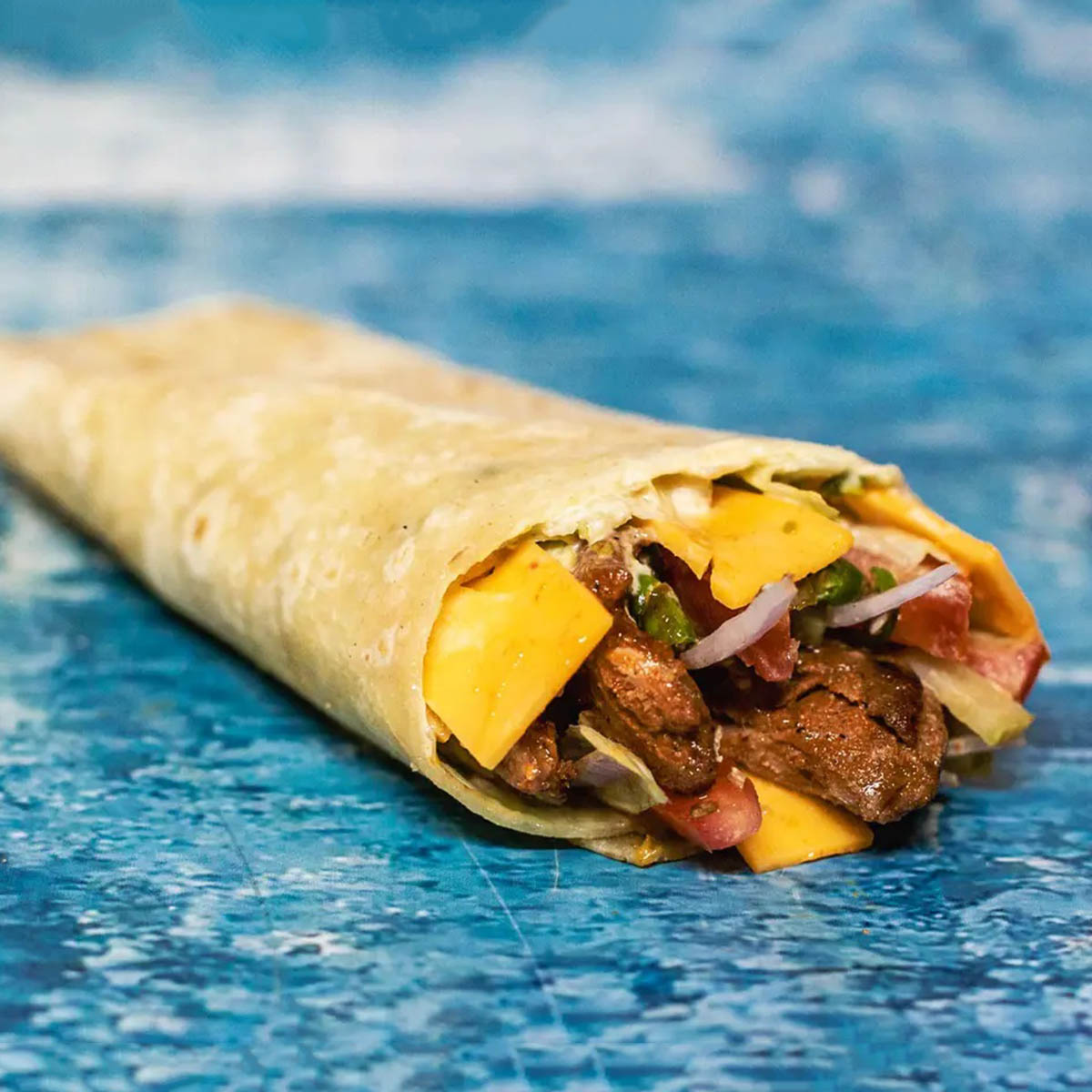 BBQ Grilled Chicken Cheese Wrap